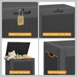 Outdoor Storage Box – 31 Gallon Waterproof Resin