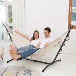Double Hammock Swing Chair for Patio & Garden