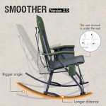 Oversized Folding Rocking Camping Chair - Green