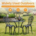 Withniture 3-Piece Outdoor Bistro Furniture Set