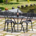 Withniture 3-Piece Outdoor Bistro Furniture Set