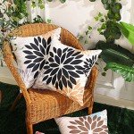 Set of 2 Floral Outdoor Pillow Covers 18x18