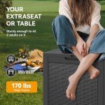 Outdoor Storage Box – 31 Gallon Waterproof Resin