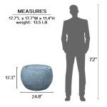 Large Round Outdoor Water Fountain with Lights