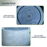 Large Round Outdoor Water Fountain with Lights