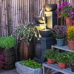 Supmix 37.4” Outdoor LED Water Fountain