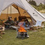 Portable 17.3" Propane Fire Pit for Outdoors