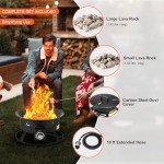 VEVOR 19-Inch Portable Propane Fire Pit