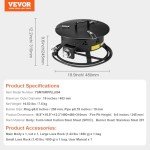 VEVOR 19-Inch Portable Propane Fire Pit