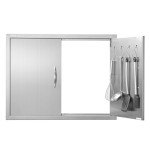 Stainless Steel BBQ Double Access Door 31"x24