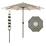 9FT Lyon Outdoor Patio Umbrella with Tilt & Crank