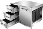 Outdoor Kitchen Triple Drawer Combo with Handles