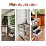 Stainless Steel Triple BBQ Drawers for Outdoor Kitchens