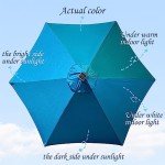 Blissun 7.5ft Solar LED Light Patio Umbrella