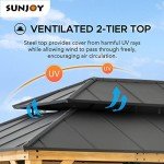 12x16 ft. Cedar Framed Metal Roof Gazebo