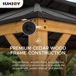 12x16 ft. Cedar Framed Metal Roof Gazebo