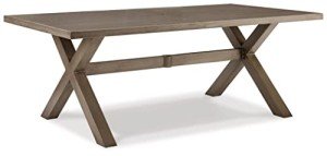 Beach Front Outdoor Dining Table with Umbrella Option