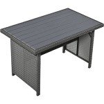 Merax 5-Piece Grey Outdoor Patio Furniture Set