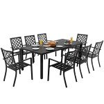 9-Piece Expandable Patio Dining Set for 8