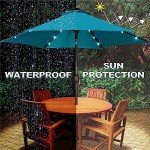 Blissun 7.5ft Solar LED Light Patio Umbrella