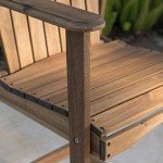Malibu Outdoor Acacia Wood Barstool Set, 2-Pcs