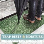 Durable Non-Slip Outdoor Welcome Mat - Green 17"x30