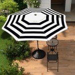 9FT Lyon Outdoor Patio Umbrella with Tilt & Crank