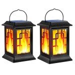 Ollivage Solar Lanterns for Outdoor Spaces (2 Pack)