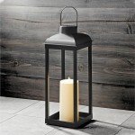 Large Solar-Powered Outdoor Candle Lantern - 18
