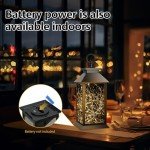 Solar Lanterns - Vintage LED Fairy Lights, 2 Pack
