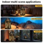 Solar Lanterns - Vintage LED Fairy Lights, 2 Pack