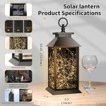 Solar Lanterns - Vintage LED Fairy Lights, 2 Pack