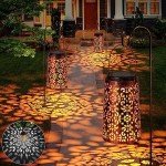 Hanging Solar Lanterns - Outdoor Waterproof Lights (2 Pack)