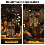 Solar Lanterns - Vintage LED Fairy Lights, 2 Pack