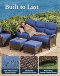HILLGA 5-Piece Luxury Outdoor Patio Furniture Set