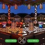 Hanging Solar Lanterns - Outdoor Waterproof Lights (2 Pack)