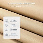 HOMSHADE 7.5ft Outdoor Patio Umbrella - Beige