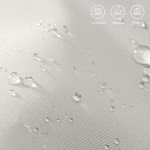 Light Beige Market Umbrella for Outdoor Tables