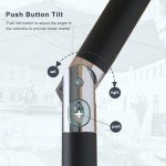 Light Beige Market Umbrella for Outdoor Tables