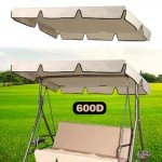 Beige Waterproof Swing Canopy Replacement Top