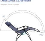 Set of 2 Blue Zero Gravity Chairs with Cup Holders