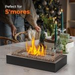 Cobblestone Tabletop Fire Pit - Portable Stainless Steel