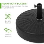 Round Fillable Umbrella Base Stand for Patios