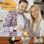 Gold Owl Tabletop Fire Pit for Indoor/Outdoor Use