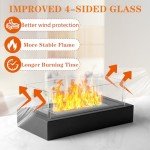 Cobblestone Tabletop Fire Pit for Indoor/Outdoor Use