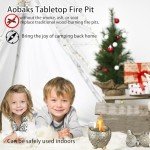 Gold Owl Tabletop Fire Pit for Indoor/Outdoor Use