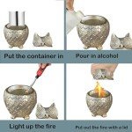 Gold Owl Tabletop Fire Pit for Indoor/Outdoor Use