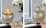 Gold Owl Tabletop Fire Pit for Indoor/Outdoor Use