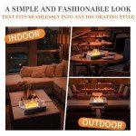 Cobblestone Tabletop Fire Pit for Indoor/Outdoor Use