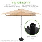 Round Fillable Umbrella Base Stand for Patios